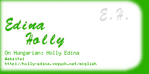 edina holly business card